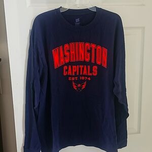 Long Sleeve Capitals 🏒  Tee -  XL